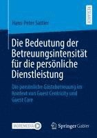 bokomslag Die Bedeutung der Betreuungsintensität für die persönliche Dienstleistung