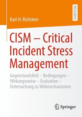 bokomslag CISM  - Critical Incident Stress Management