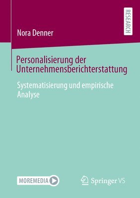 Nora Denner - Personalisierung der Unternehmensberichterstattung, Häftad