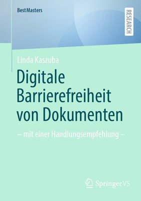 bokomslag Digitale Barrierefreiheit von Dokumenten