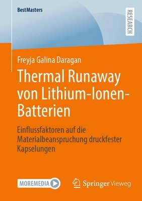 bokomslag Thermal Runaway von Lithium-Ionen-Batterien