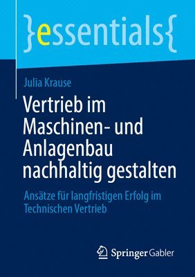 bokomslag Vertrieb im Maschinen- und Anlagenbau nachhaltig gestalten