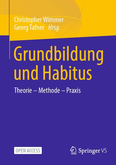 Christopher Wimmer, Georg Tafner - Grundbildung und Habitus, Häftad