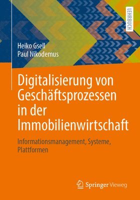 bokomslag Digitalisierung von Geschftsprozessen in der Immobilienwirtschaft