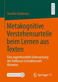 bokomslag Metakognitive Verstehensurteile beim Lernen aus Texten