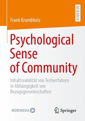 bokomslag Psychological Sense of Community