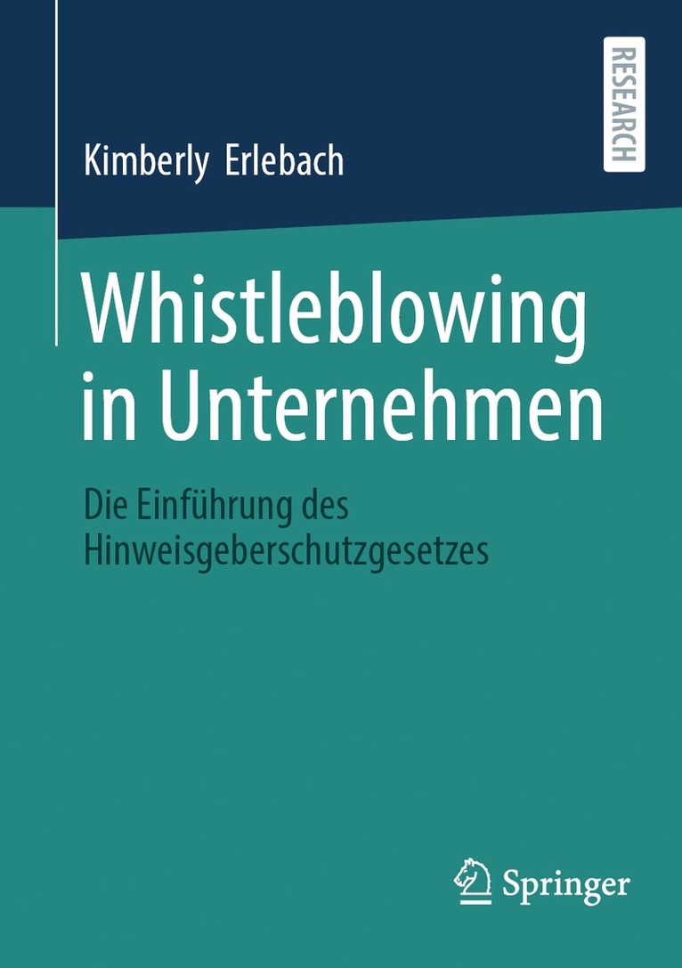 Kimberly Erlebach - Whistleblowing in Unternehmen, Häftad
