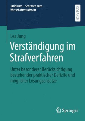 bokomslag Verständigung im Strafverfahren
