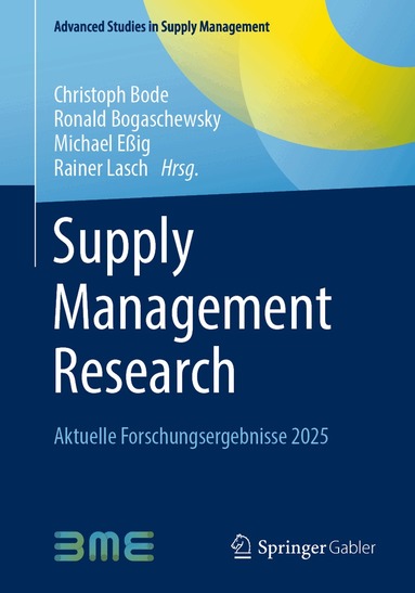 Christoph Bode, Ronald Bogaschewsky, Michael Eßig, Rainer Lasch - Supply Management Research, Häftad