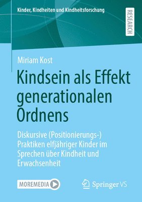 bokomslag Kindsein als Effekt generationalen Ordnens