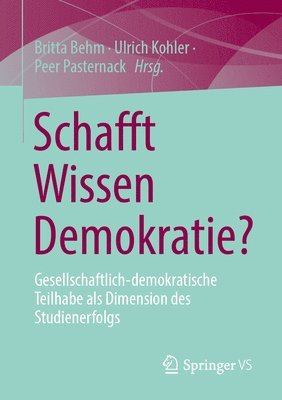 bokomslag Schafft Wissen Demokratie?