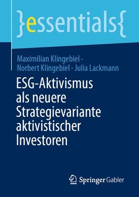 bokomslag ESG-Aktivismus als neuere Strategievariante aktivistischer Investoren