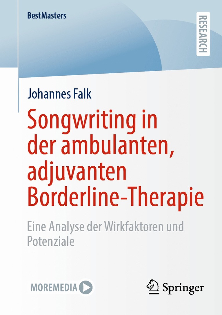 Johannes Falk - Songwriting in der ambulanten, adjuvanten Borderline-Therapie, Häftad