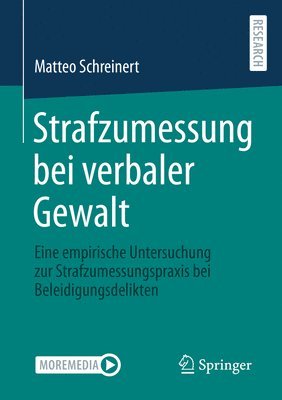bokomslag Strafzumessung Bei Verbaler Gewalt: Eine Empirische Untersuchung Zur Strafzumessungspraxis Bei Beleidigungsdelikten