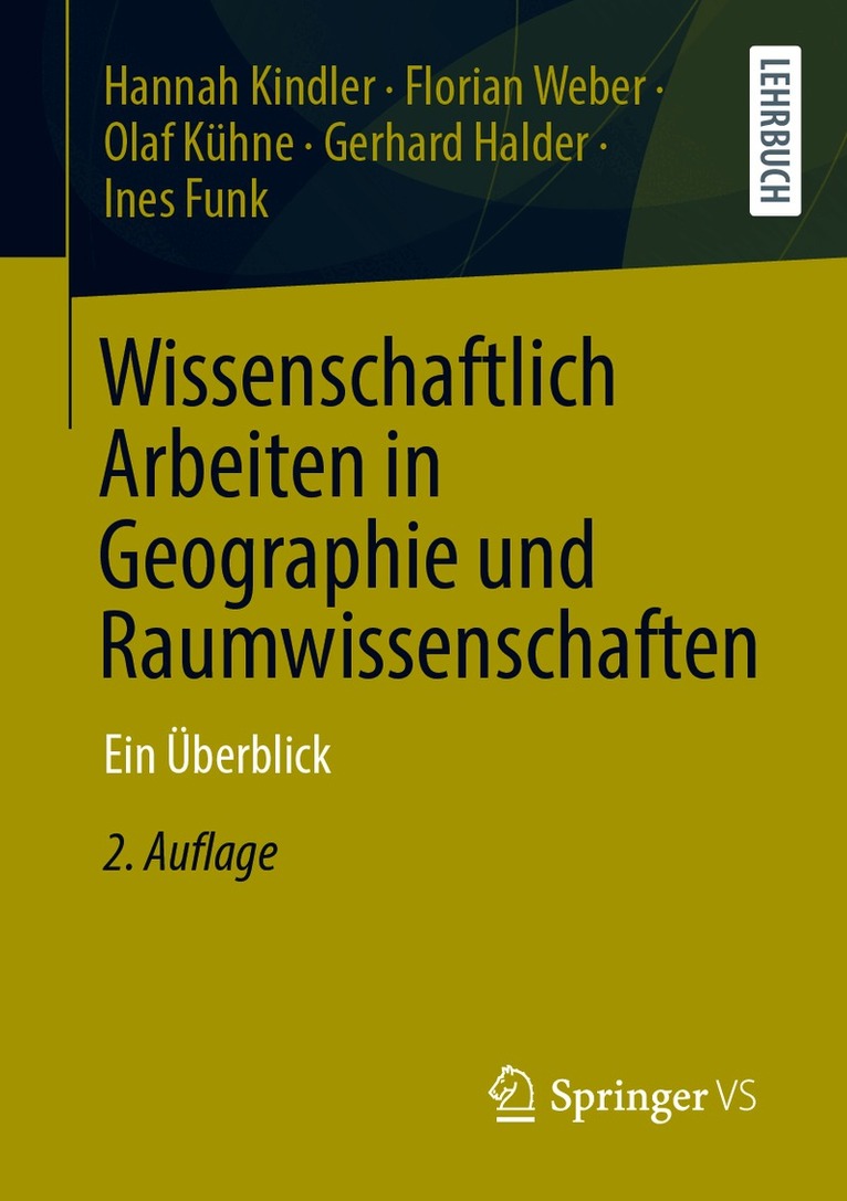 Wissenschaftlich Arbeiten in Geographie und Raumwissenschaften
