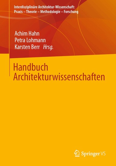 Achim Hahn, Petra Lohmann, Karsten Berr - Handbuch Architekturwissenschaften, Inbunden
