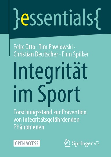 Felix Otto, Tim Pawlowski, Christian Deutscher, Finn Spilker - Integrität im Sport, Häftad