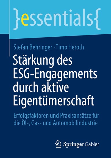 Stefan Behringer, Timo Heroth - Stärkung des ESG-Engagements durch aktive Eigentümerschaft, Häftad