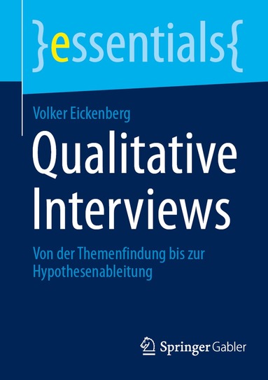 Volker Eickenberg - Qualitative Interviews, Häftad
