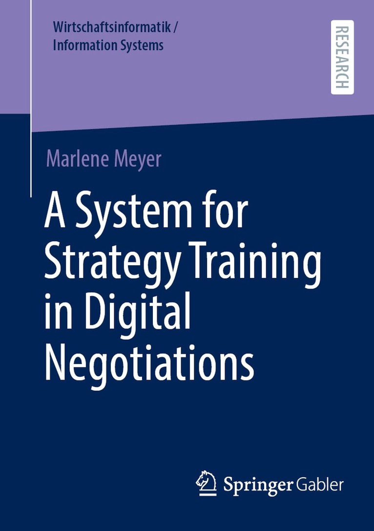 Marlene Meyer - System for Strategy Training in Digital Negotiations, Häftad. Tillgänglighet: Lägg i varukorg
