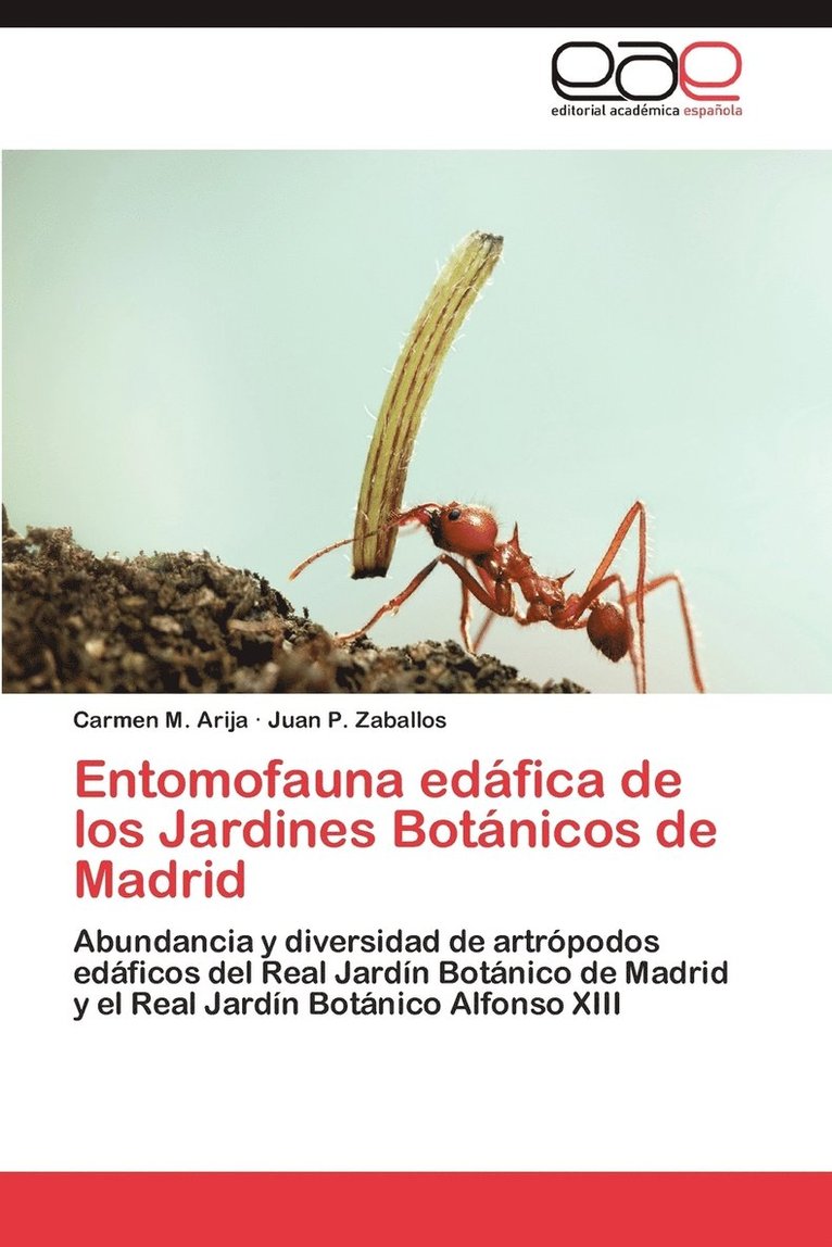 Entomofauna Edafica de Los Jardines Botanicos de Madrid 1
