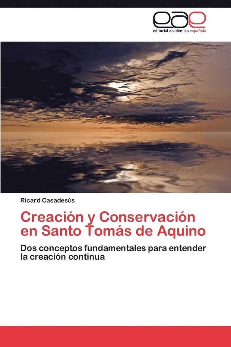 Creacion y Conservacion En Santo Tomas de Aquino 1