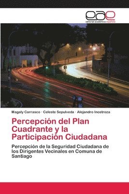 bokomslag Percepcin del Plan Cuadrante y la Participacin Ciudadana