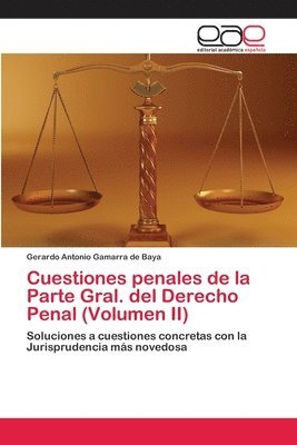 bokomslag Cuestiones penales de la Parte Gral. del Derecho Penal (Volumen II)