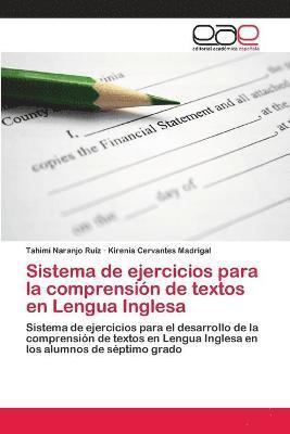 bokomslag Sistema de ejercicios para la comprensin de textos en Lengua Inglesa