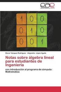bokomslag Notas sobre lgebra lineal para estudiantes de Ingeniera