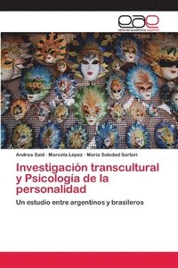bokomslag Investigacin transcultural y Psicologa de la personalidad
