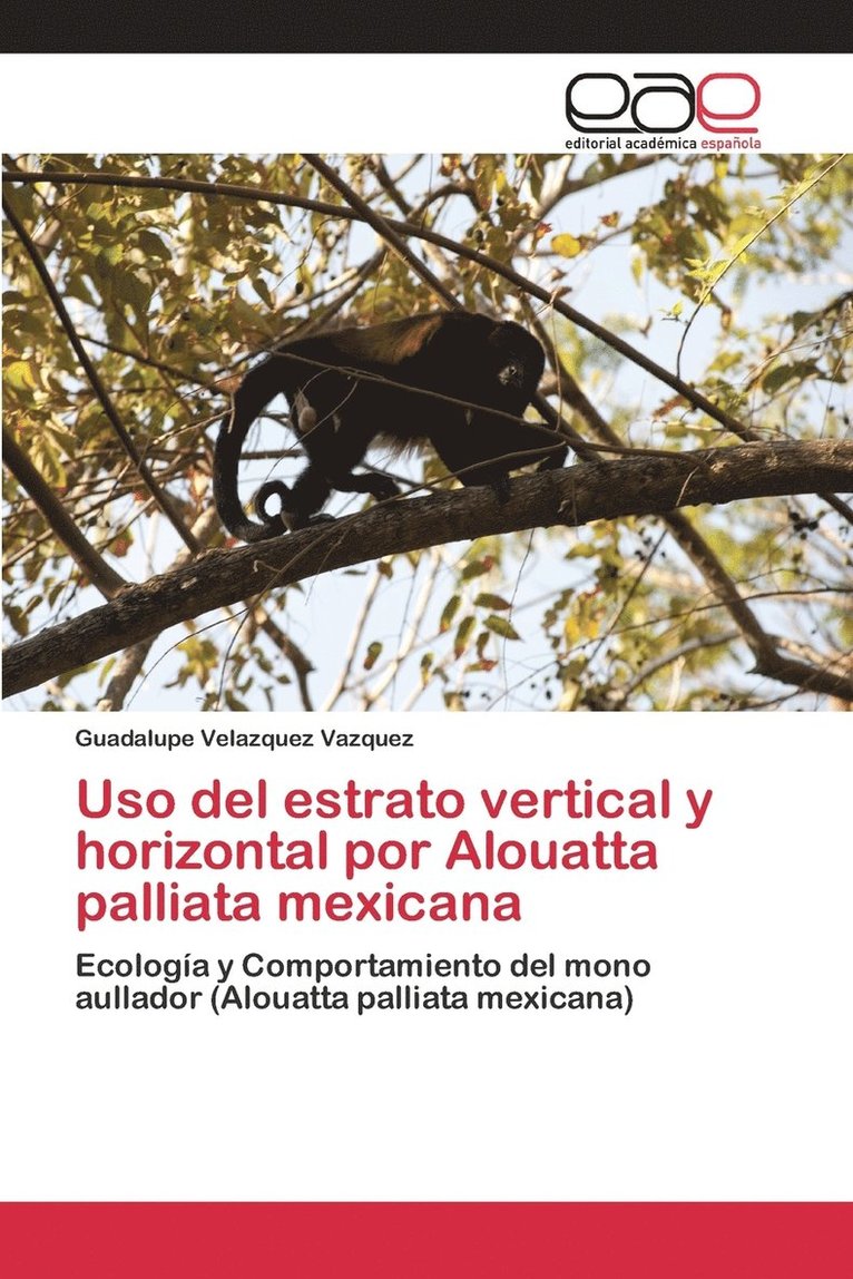 Uso del estrato vertical y horizontal por Alouatta palliata mexicana 1