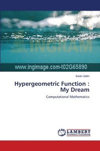 bokomslag Hypergeometric Function