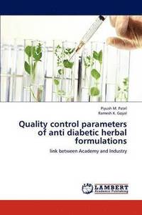 bokomslag Quality control parameters of anti diabetic herbal formulations