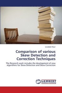 bokomslag Comparison of various Skew Detection and Correction Techniques