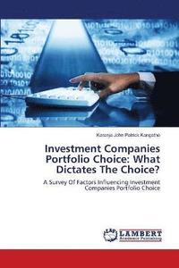 bokomslag Investment Companies Portfolio Choice