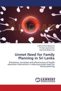 bokomslag Unmet Need for Family Planning in Sri Lanka