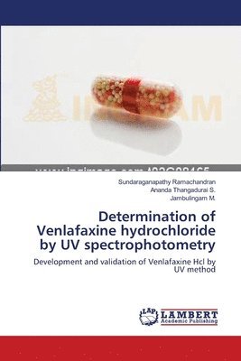 bokomslag Determination of Venlafaxine hydrochloride by UV spectrophotometry