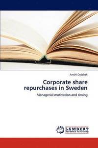 bokomslag Corporate share repurchases in Sweden