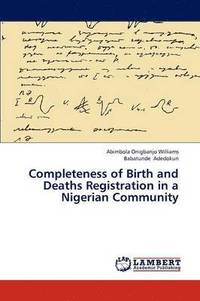 bokomslag Completeness of Birth and Deaths Registration in a Nigerian Community