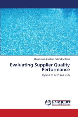 bokomslag Evaluating Supplier Quality Performance