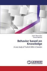 bokomslag Behavior based on Knowledge