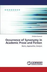 bokomslag Occurrence of Synonymy in Academic Prose and Fiction