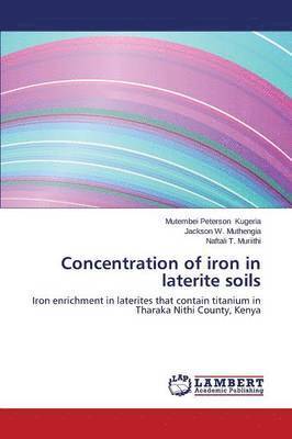Concentration of iron in laterite soils 1