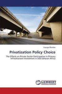 bokomslag Privatization Policy Choice