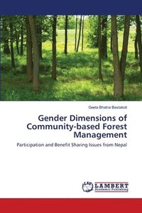bokomslag Gender Dimensions of Community-based Forest Management