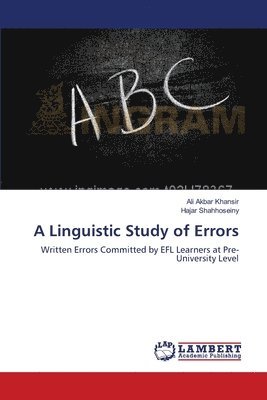 bokomslag A Linguistic Study of Errors