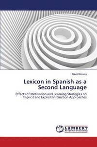 bokomslag Lexicon in Spanish as a Second Language