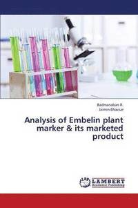 bokomslag Analysis of Embelin Plant Marker & Its Marketed Product