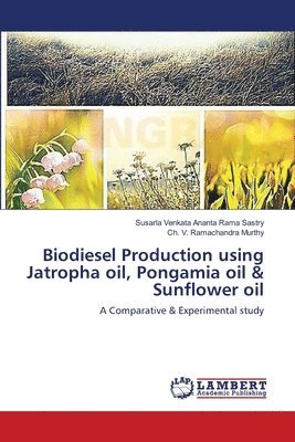 Biodiesel Production using Jatropha oil, Pongamia oil & Sunflower oil 1